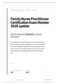 2026 FNP Certification Exam Review&colon; 250 questions and answers  for Nurse Practitioners
