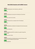 BUSA 4000 Questions with CORRECT Answers