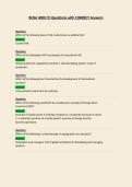 BUSA 4000 Questions with CORRECT Answers