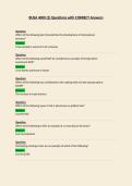 BUSA 4000 Questions with CORRECT Answers&NewLine;