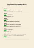 BUSA 4000 Questions with CORRECT Answers