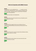 BUSI 311  Questions with CORRECT Answers