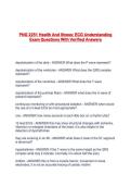 PNG 2251 Health And Illness&colon; ECG Understanding Exam Questions With Verified Answers