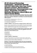 NR 565 Advanced Pharmacology Fundamentals &vert; Chamberlain University 2026&sol;2027 Study Guide&comma; Exam Prep&comma; Practice Questions & Answers&comma; Pharmacokinetics&comma; Pharmacodynamics&comma; Pharmacogenomics&comma; Drug Classes&comma; Therapeutics&comma; Prescribing & Medication Management&comma; Adver