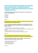 AFAA PFT CERTIFICATION EXAM TESTBANK &vert; ALL QUESTIONS &NewLine;AND ANSWERS 2026&sol;2027 &vert; VERIFIED ANSWERS PLUS &NewLine;RATIONALES &vert; GRADED Q&A COMPREHENSIVE STUDY GUIDE &NewLine;&vert; VERIFIED LATEST 2027