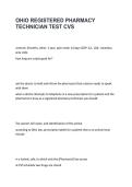 Ohio Registered Pharmacy Technician Test CVS &vert; Study Guide&comma; Practice Questions&comma; Answers & Exam Prep 2026&sol;2027