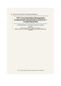 WGU C215 Operations Management &ndash; Western Governors University &ndash; Academic Year 2026&sol;2027 &ndash; Objective Assessment Comprehensive Examination with 100 Verified Questions and Correct Answer Rationales &vert; rated 100&percnt; correct&period;