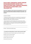 EACVI AEPC CONGENITAL HEART DISEASE ECHOCARDIOGRAPHY &lpar;ECHO CHD&rpar; PRACTICE EXAM 2026 &vert; VERIFIED ANSWERS&comma; RATIONALES & EXAM PREP &vert; JUST RELEASED PDF