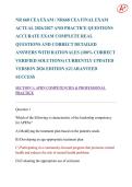 NR 668 CEA EXAM &sol; NR668 CEA FINAL EXAM 2026&ndash;2027 &vert; TEST BANK&comma; PRACTICE QUESTIONS & STUDY GUIDE &vert; COMPLETE QUESTIONS WITH CORRECT ANSWERS & DETAILED RATIONALES &vert; UPDATED 2026 EDITION