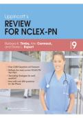 Lippincott&rsquo;s Review for NCLEX-PN 9th Edition &vert; Comprehensive Study Guide&comma; Practice Questions & Exam Prep 2026&sol;2027
