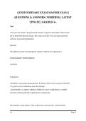 Genitourinary Exam Master &vert; Questions & Answers &vert; Verified Study Guide&comma; Practice Test & Exam Review 2026&sol;2027