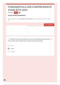 Fundamentals 2nd Comprehensive Exam Set A 2024 &vert; Questions & Answers &vert; Study Guide&comma; Practice Test & Exam Review 2026&sol;2027