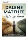 Fiela&rsquo;s Child by Dalene Matthee Full English study-notes package - Afrikaans First Additional Language 