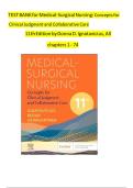 Test bank for Medical-Surgical Nursing&colon; Concepts for Clinical Judgment and Collaborative Care &lpar;Evolve&rpar; 11th Edition by Donna D&period; Ignatavicius &vert;ISBN&colon; 9780323878265&vert; Guide A&plus;Test Bank
