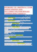Psychology 150 Exam 2 Chapters 6 & 7 Study Guide 2026 &vert; Memory&comma; Cognition & Intelligence Q&A