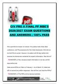 Civil Procedure II Final MBE 2026&sol;2027 &vert; 20 Exam Questions & Answers &vert; Discovery&comma; Res Judicata&comma; Jury Trials&comma; JMOL & FRCP