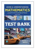 TEST BANK for Using & Understanding Mathematics&colon; A Quantitative Reasoning Approach 7th Edition by Jeffrey Bennett and William Briggs&period; All 12 Chapters&period; &lpar;complete Download&rpar;&period; 431 Pages&period;&NewLine;