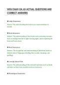 WGU D669 OA 45 ACTUAL QUESTIONS AND&NewLine;CORRECT ANSWERS