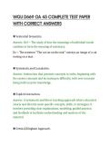 WGU D669 OA 45 COMPLETE TEST PAPER&NewLine;WITH CORRECT ANSWERS
