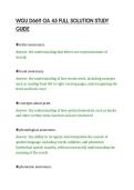 WGU D669 OA 45 FULL SOLUTION STUDY&NewLine;GUIDE