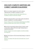 WGU D670 COMPLETE QUESTIONS AND&NewLine;CORRECT ANSWERS EXAM REVIEW