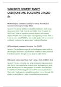 WGU D670 COMPREHENSIVE&NewLine;QUESTIONS AND SOLUTIONS GRADED&NewLine;A&plus;