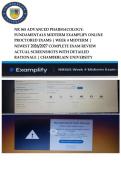 NR 565 ADVANCED PHARMACOLOGY&colon; FUNDAMENTALS MIDTERM EXAMPLIFY ONLINE PROCTORED EXAMS &vert; WEEK 4 MIDTERM &vert; NEWEST 2026&sol;2027 COMPLETE EXAM REVIEW ACTUAL SCREENSHOTS WITH DETAILED RATIONALE &vert; CHAMBERLAIN UNIVERSITY