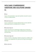 WGU D685 COMPREHENSIVE&NewLine;QUESTIONS AND SOLUTIONS GRADED&NewLine;A&plus;&NewLine;