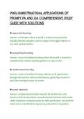 WGU D685 PRACTICAL APPLICATIONS OF&NewLine;PROMPT PA AND OA COMPREHENSIVE STUDY&NewLine;GUIDE WITH SOLUTIONS&NewLine;
