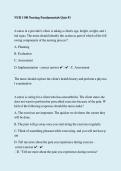 NUR 1100 Nursing Fundamentals Quiz 1 &ndash; Questions & Answers &vert; Nursing Exam Review