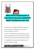 WGU D430 EXAM COMPLETE PACKAGE DEAL