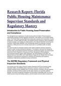 2026&sol;2027 S-Tier Florida Public Housing Maintenance Supervisor Study Guide&colon; NSPIRE&comma; HUD&comma; EPA & Building Codes Mastery