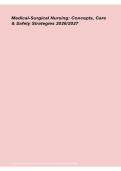 Medical-Surgical Nursing &ndash; Concepts&comma; Care & Safety Strategies 2026&ndash;2027
