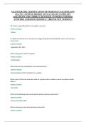 EXAM FOR THE CERTIFICATION OF PHARMACY TECHNICIANS &NewLine;&lpar;ExCPT&rpar; &vert; NEWEST 2026&sol;2027 ACTUAL EXAM &vert; COMPLETE &NewLine;QUESTIONS AND CORRECT DETAILED ANSWERS &lpar;VERIFIED &NewLine;ANSWERS&rpar; &vert;ALREADY GRADED A&plus; &vert;&vert;BRAND NEW VERSION&excl;&excl;