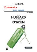 Economics 9th Edition Test Bank &vert; Glenn Hubbard
