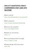 WGU D771 QUANTITATIVE LITERACY&NewLine;COMPREHENSIVE EXAM STUDY GUIDE&NewLine;COMPLETE QUESTIONS AND SOLUTIONS