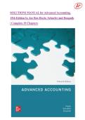 SOLUTIONS MANUAL for Advanced Accounting&comma;  15th Edition by Joe Ben Hoyle&comma; Schaefer and Doupnik  &vert; Complete 19 Chapters