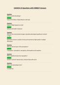 CAMATA  Questions with CORRECT Answers