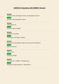 CAMATA  Questions with CORRECT Answers