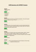 CARN Questions with CORRECT Answers