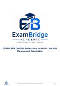 CPHRM AHA Certified Professional in Health Care Risk Management Examination
