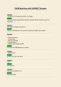 CARN Questions with CORRECT Answers