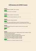 CARN Questions with CORRECT Answers
