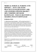 MEDICAL-SURGICAL NURSING 11TH &NewLine;EDITION &mdash; NGN CASE STUDY &NewLine;PRACTICE EXAM &lbrack;QUESTION 1-100&rsqb; AND ANSWERS UPDATED 2026&sol;2027 &vert; &NewLine;100&percnt; VERIFIED &vert; DETAILED RATIONALES &ndash; PASS GUARANTEED A&plus; &NewLine;GRADED &vert; INSTANT DOWNLOAD &NewLine;