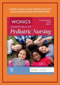 Test Bank for Wong's Essentials of Pediatric Nursing 12th  Edition by Marilyn Hockenberry ISBN-9780443123528  