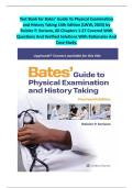 Test Bank for Bates&rsquo; Guide To Physical Examination and History Taking 14th Edition &lpar;LWW&comma; 2025&rpar; by Rainier P&period; Soriano&comma; All Chapters 1-27 Covered With Questions And Verified Solutions With Rationales And Case Study&period;