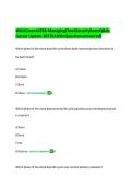 WGUCourseC838-ManagingCloudSecurityExamQ&As &NewLine;&lpar;Latest Update 2027&rpar;&lpar;1000&plus;Questionsanswered&rpar; 