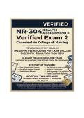 NR-304 Verified Exam 2 &mdash; Health Assessment II &vert; Chamberlain College of Nursing &vert; Q & A &vert; 2026&sol;2027 Edition