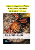 Test Bank for Biological Science &lpar;6th Edition&rpar;Authors&colon; Scott Freeman&comma; Kim Quillin&comma; Lizabeth Allison&comma; Michael Black&comma; Emily Taylor&comma; Greg Podgorski&comma; and Jeff Carmichael
