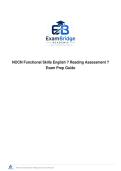 NOCN Functional Skills English &mdash; Reading Assessment &ndash; Exam Prep Guide